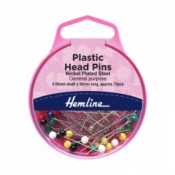 Hemline Plastic Head Pins